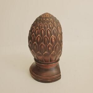 Pineapple Bookend Resin Brown Bronze Heavy
